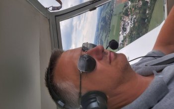 Vzrušující pilotování letadla na zkoušku