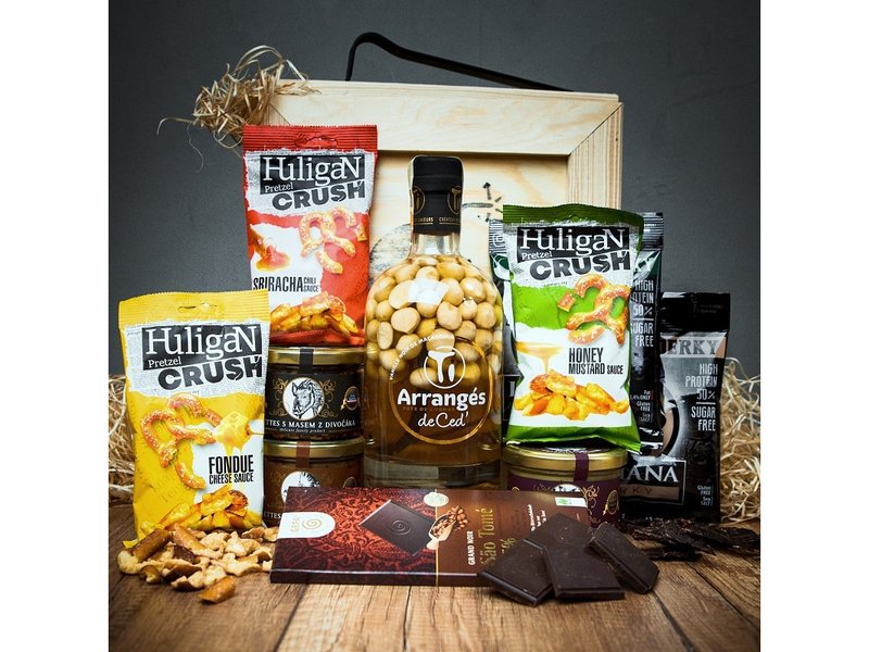 Dárková bedna s páčidlem pro muže s rumem Ti Arrangés de Ced' - Citron Gingembre 0,7l – 32% Celá ČR