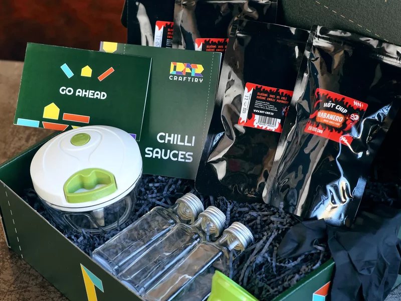 Sada na přípravu domácích chilli omáček