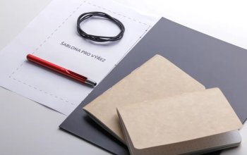 Sada na výrobu velkého koženého zápisníku