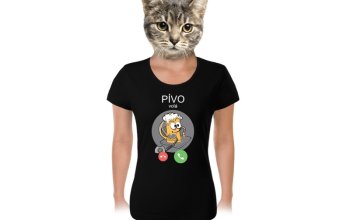 Vtipné tričko Bastard: Pivo volá