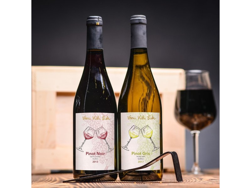 Originální dárková bedna XXL se suchým vínem Celá ČR