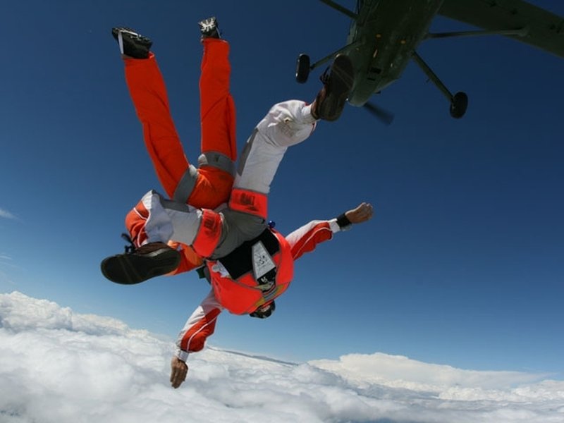 Tandemový seskok padákem
