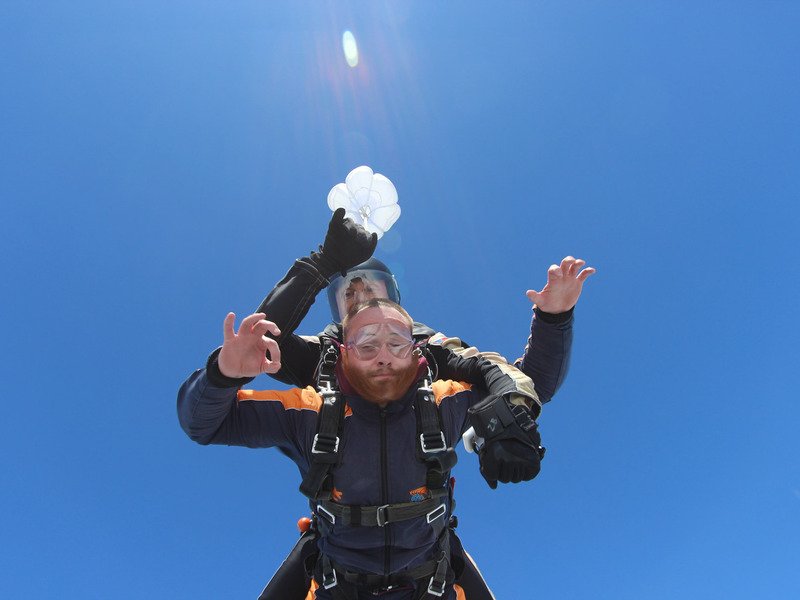 Tandemový seskok padákem