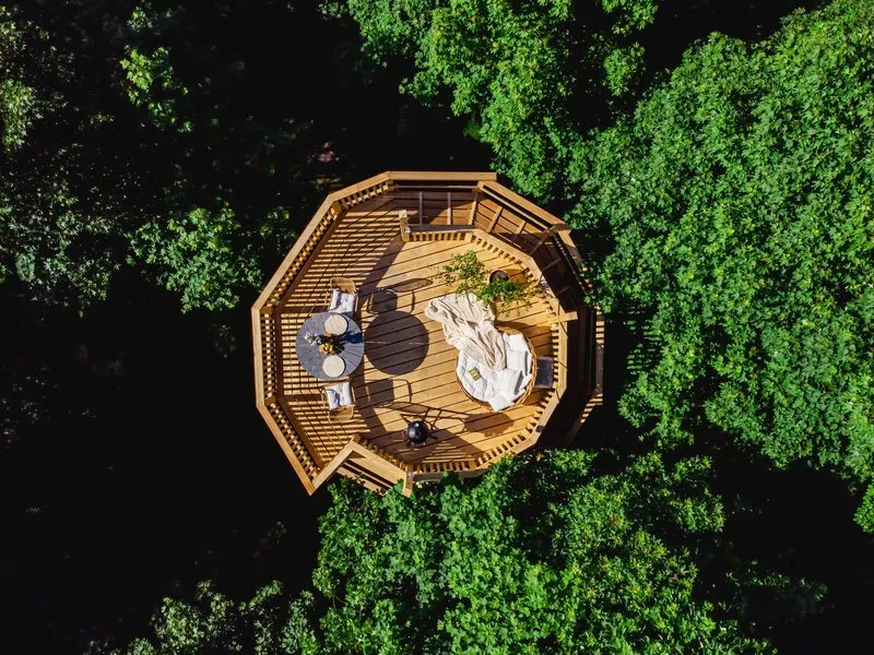 Romantický glamping na rozhledně