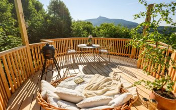 Romantický glamping na rozhledně