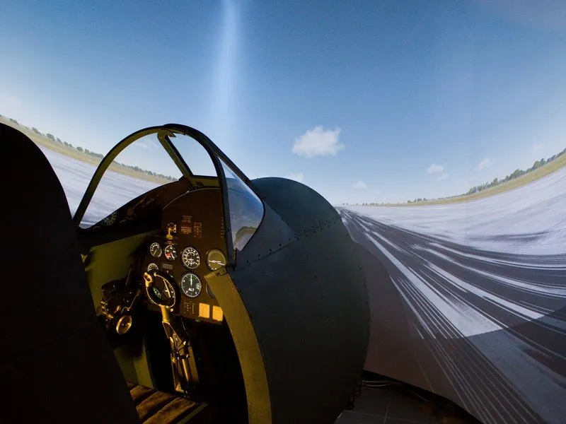 Simulátor stíhacího letounu Supermarine Spitfire