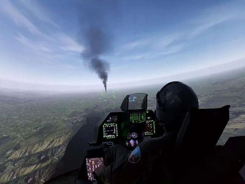 Simulátor stíhačky F-16 Fighting Falcon