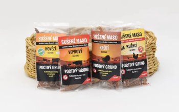 Dárkový koš sušeného masa – 12 balení + masové bonbony jako dárek