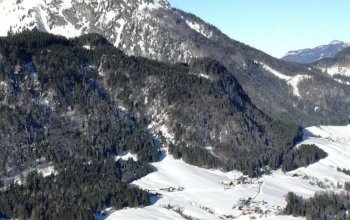 Zimní vyhlídkový let balónem nad Alpami