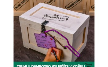Dámská dárková truhla se suchým bílým vínem Celá ČR