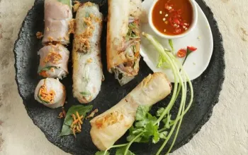 Asijské veganské degustační menu pro dva
