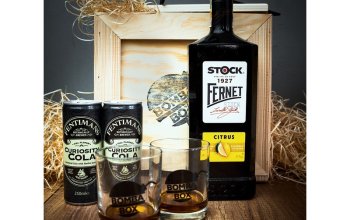 Dárková bedna s páčidlem pro muže Fernet Stock Citrus Celá ČR