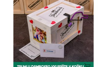 Dámská dárková truhla se suchým bílým vínem Celá ČR