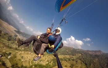 Tandem paragliding: Termický let