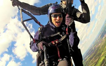 Tandem paragliding: Termický let