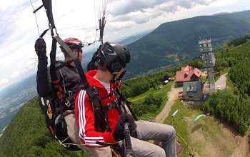 Tandem paragliding: Termický let