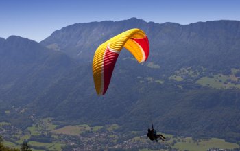 Tandem paragliding: Termický let