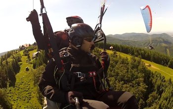 Tandem paragliding: Termický let