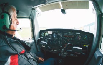 Vzrušující pilotování letadla na zkoušku