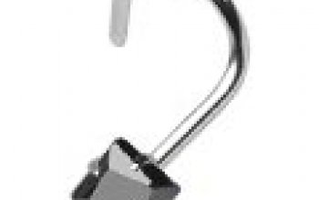 Stříbrný piercing do nosu - zirkon 3x3 mm - N01071-K