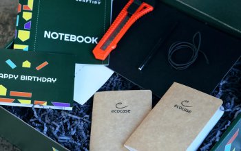 Sada na výrobu malého koženého zápisníku