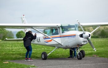 Vzrušující pilotování letadla na zkoušku