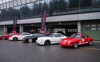Jízda na okruhu v 6 generacích Porsche 911