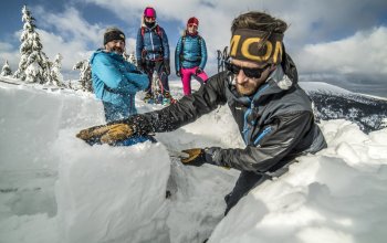 Krkonošská výprava na skialpech