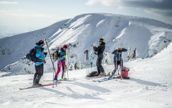 Krkonošská výprava na skialpech