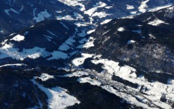 Zimní vyhlídkový let balónem nad Alpami