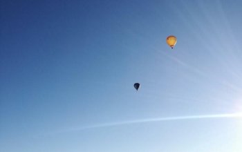 Zimní vyhlídkový let balónem nad Alpami