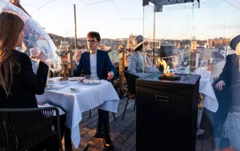 Tříchodové menu ve Sky Bar & Restaurant, Praha