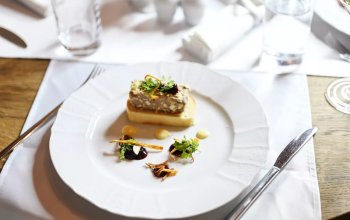 Čtyřchodové menu v restauraci Chateau Ctěnice