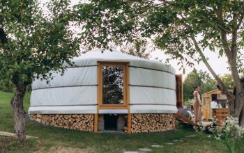 Glamping v boho jurtě u Břeclavi