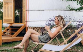 Glamping v boho jurtě u Břeclavi