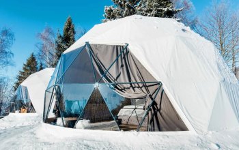 Glamping v kopuli v Beskydech