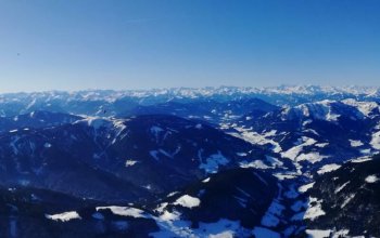 Zimní vyhlídkový let balónem nad Alpami