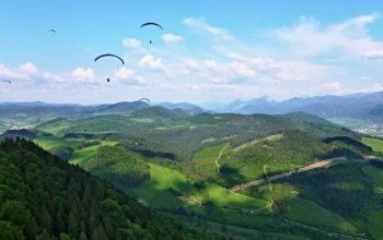Tandem paragliding po celé ČR jako dárek