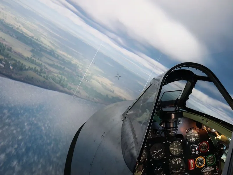 Letecký simulátor letounu Spitfire Mk.IX