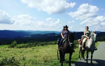 Celodenní výlet na koních v Beskydech, Slovensko