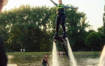 VIP lekce flyboardingu s mistrem ČR