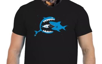 Vtipné tričko Bastard: Rybky