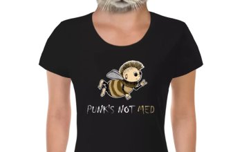 Vtipné tričko Bastard: Punks not med