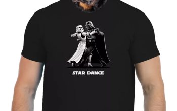 Vtipné tričko Bastard: Star Wars tanečníci