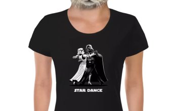 Vtipné tričko Bastard: Star Wars tanečníci