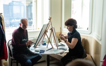 Luxusní brunch s malováním zlatými plátky