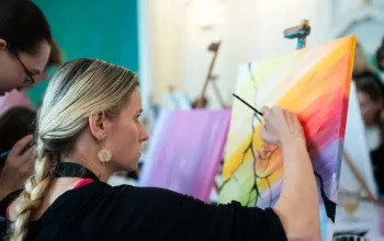 ArtMoment | Luxusní brunch s malováním zlatem