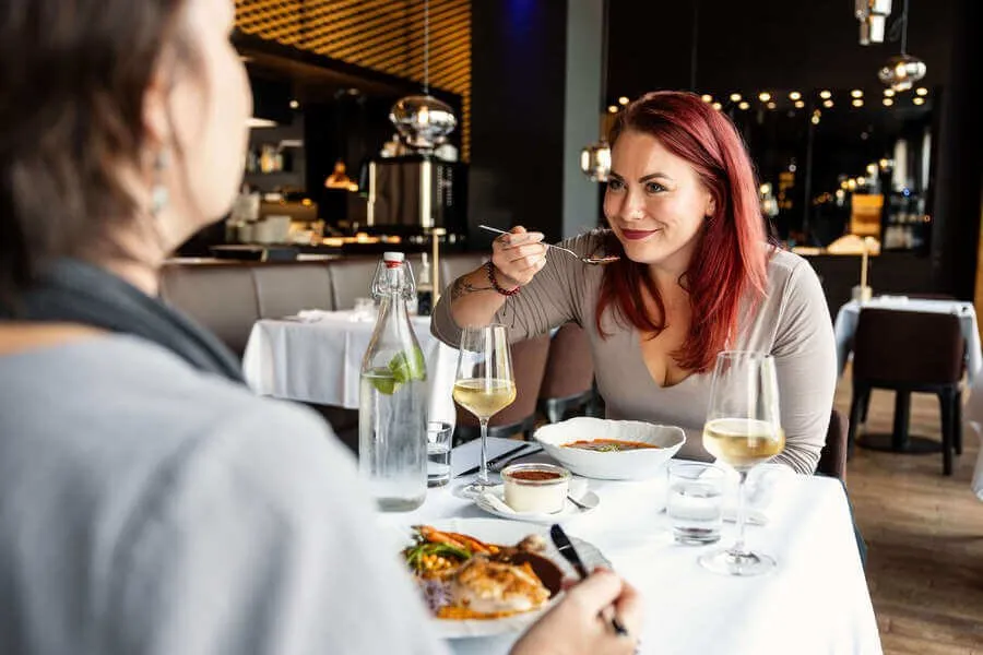 Čtyřchodové degustační menu v restauraci hotelu Pytloun