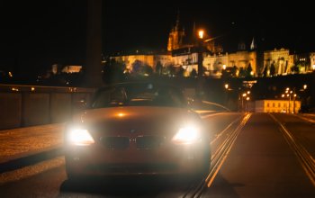 Jízda historickým centrem Prahy v červeném BMW Z4